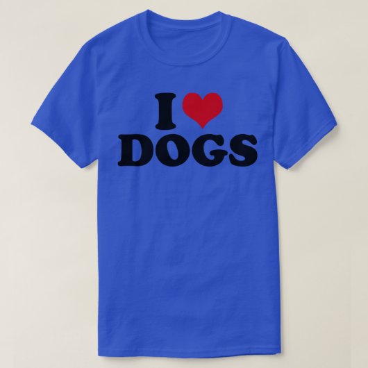 Dog I Love Dogs T-shirt (Design voorkant)