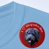 Dog I Love Shepadoodles Rode en witte Button