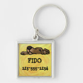 Dog ID Label Sleutelhanger (Voorkant)