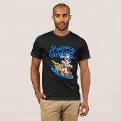 Dog i'd rather je surfing t-shirt (Voorkant volledig)