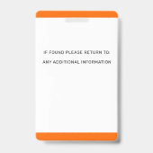 Dog-ID SAR K9 Aangepaste Logo foto zoeken en redde Badge (Back)