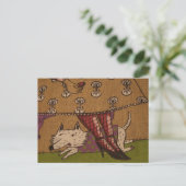 Dog Illustration Briefkaart (Staand voorkant)