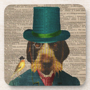  Dog Illustration Cork Onderzetters