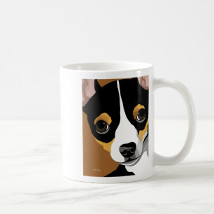 Dog Illustration Portrait Koffiemok