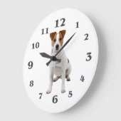 Dog image for Round (Large) Wall Clock Grote Klok (Hoek)