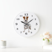 Dog image for Round (Large) Wall Clock Grote Klok (Huis)
