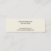 Dog in Bathtub - Pet Groomer Mini Visitekaartje (Achterkant)