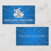 Dog in Bathtub Visitekaartje (Voorkant / Achterkant)