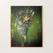 Dog in Camouflage Puzzle Legpuzzel (Verticaal)