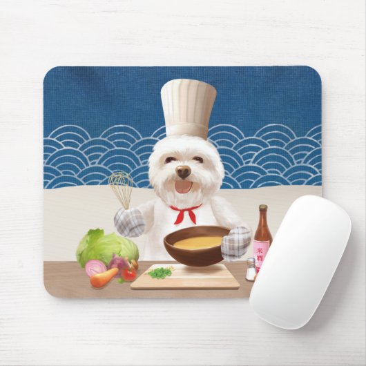 Dog in Chef Pet Koks Soup Muismat (Met muis)