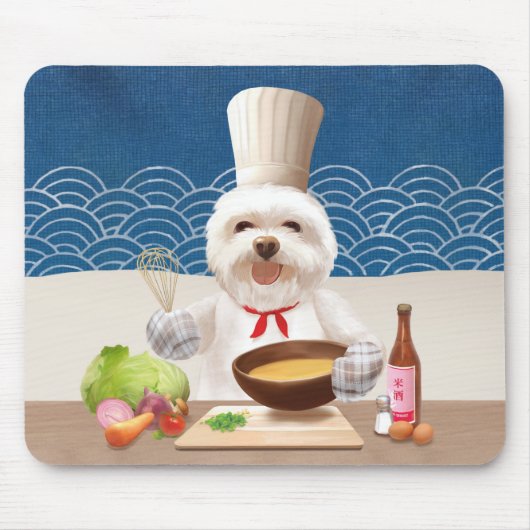 Dog in Chef Pet Koks Soup Muismat (Voorkant)