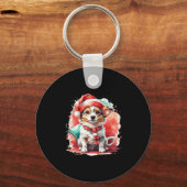 Dog in Christmas Pet - Christmas Tale Oversized T- Sleutelhanger (Voorkant)