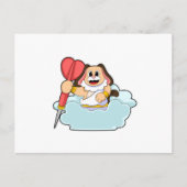 Dog in Darts met Dart Briefkaart (Voorkant)