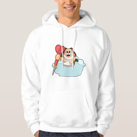 Dog in Darts met Dart Hoodie (Voorkant)