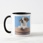 Dog in de bloempot mok (Links)