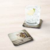 Dog in de ochtend routine drankjes onderzetter (Rechterzijde)