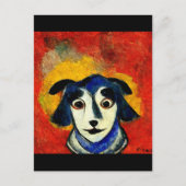 Dog in de stijl van Marc Chagall Briefkaart (Voorkant)