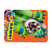Dog in Dinosaur Costume Magneet (Horizontaal)