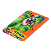 Dog in Dinosaur Costume Magneet (Linkerzijde)