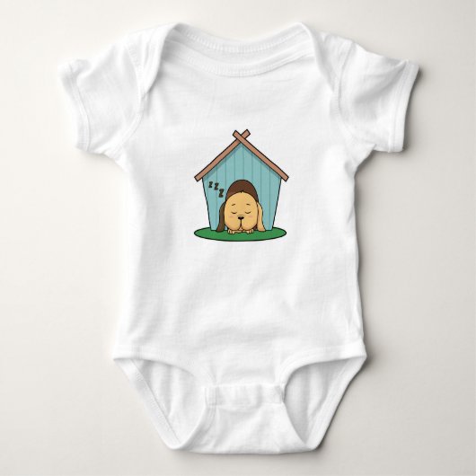 Dog in Dog house Romper (Voorkant)