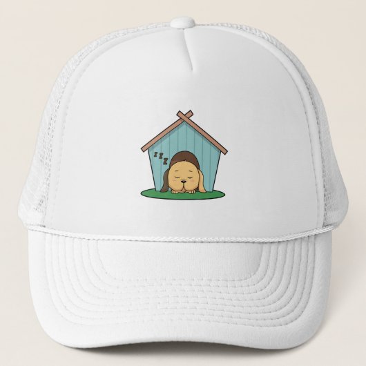 Dog in Dog house Trucker Pet (Voorkant)
