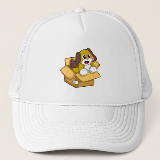 Dog in doos trucker pet (Voorkant)