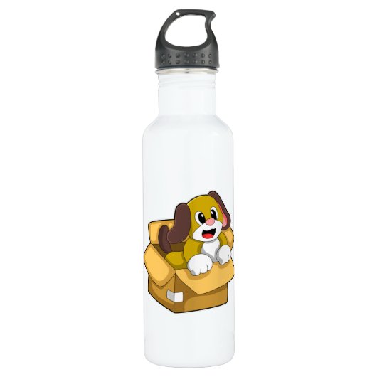 Dog in doos waterfles  (Voorkant)