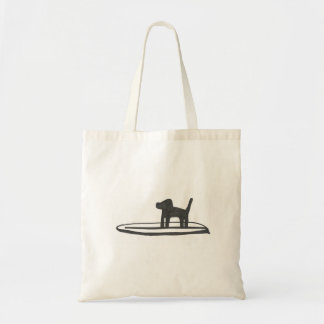 Dog in een bestuur tote bag