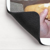 Dog in een Bun Muismat (Hoek)