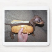 Dog in een Bun Muismat (Voorkant)