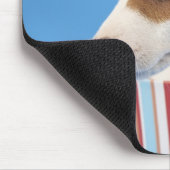 Dog in een cadeaudoos muismat (Hoek)