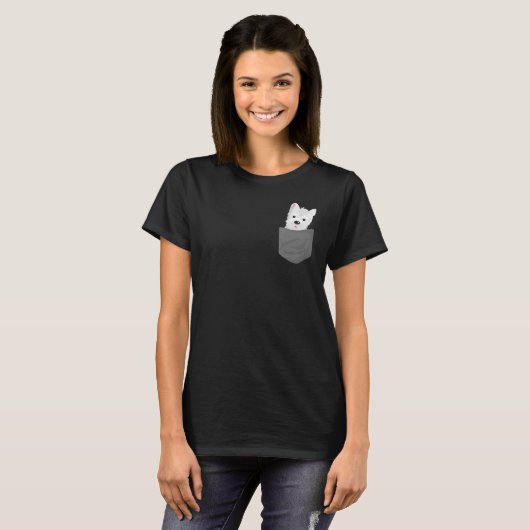 Dog in een zakdoekje, tand-tand-tand-lover-puppy t-shirt (Voorkant volledig)