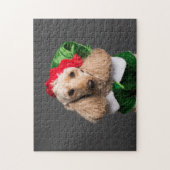 Dog in Elf Costume Legpuzzel (Verticaal)