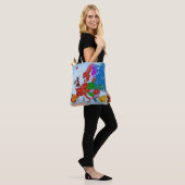 Dog in European Languages Map Bag Tote Bag (Op model)
