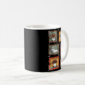 Dog In Ghost Costume Funny Halloween Puppy Lover  Koffiemok (Voorkant rechts)