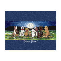 Dog in het Briefkaart van de Kunst van de Waterver