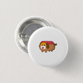 Dog in Hotdog Ronde Button 3,2 Cm (Voorkant /achterkant)