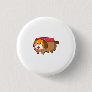 Dog in Hotdog Ronde Button 3,2 Cm