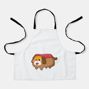 Dog in Hotdog Schort