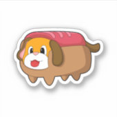 Dog in Hotdog Sticker (Voorkant)