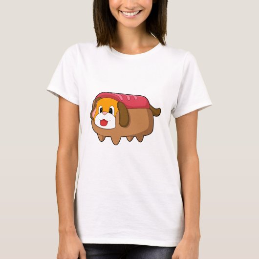 Dog in Hotdog T-shirt (Voorkant)