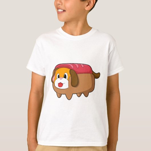 Dog in Hotdog T-shirt