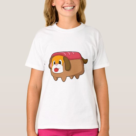 Dog in Hotdog T-shirt (Voorkant)