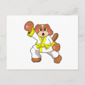 Dog in Karate Martial arts Briefkaart (Voorkant)