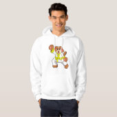 Dog in Karate Martial arts Hoodie (Voorkant volledig)