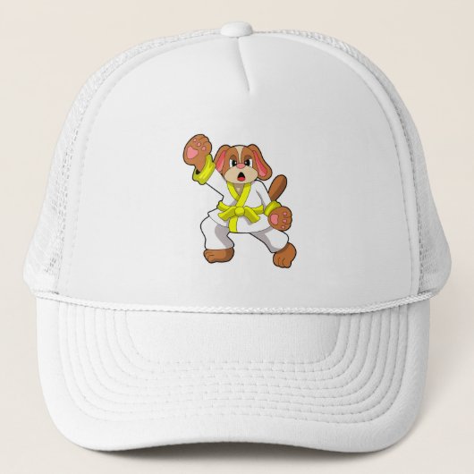 Dog in Karate Martial arts Trucker Pet (Voorkant)