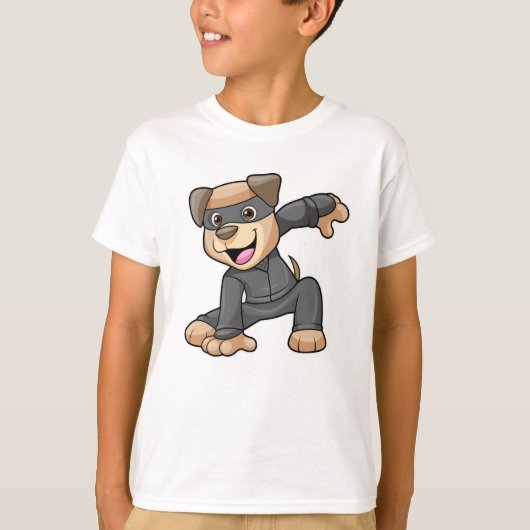 Dog in Ninja Costume T-shirt (Voorkant)