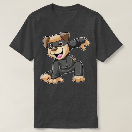 Dog in Ninja Costume T-shirt (Design voorkant)