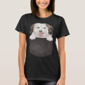 Dog In Pocket Dog Coton de Tulear T-shirt (Voorkant)