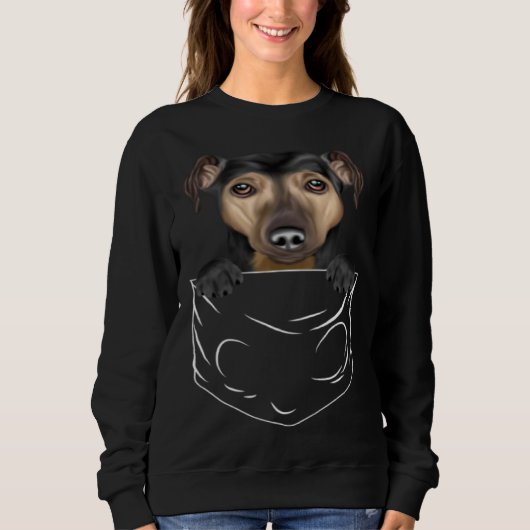 Dog In Pocket Manchester Terrier  Dog Trui (Voorkant)